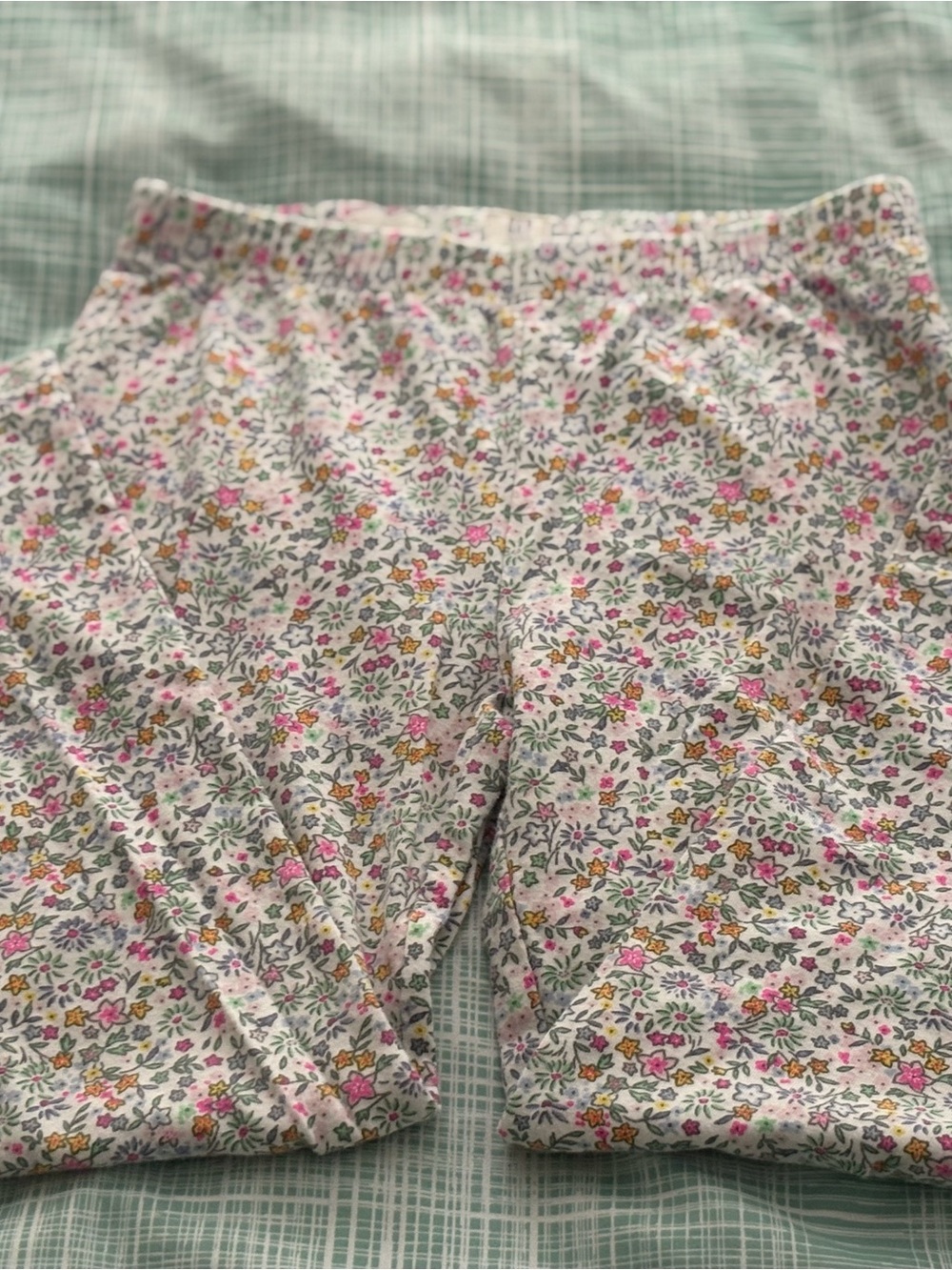 GAP Floral Print Pink, Green, Yellow Stretch Leggings